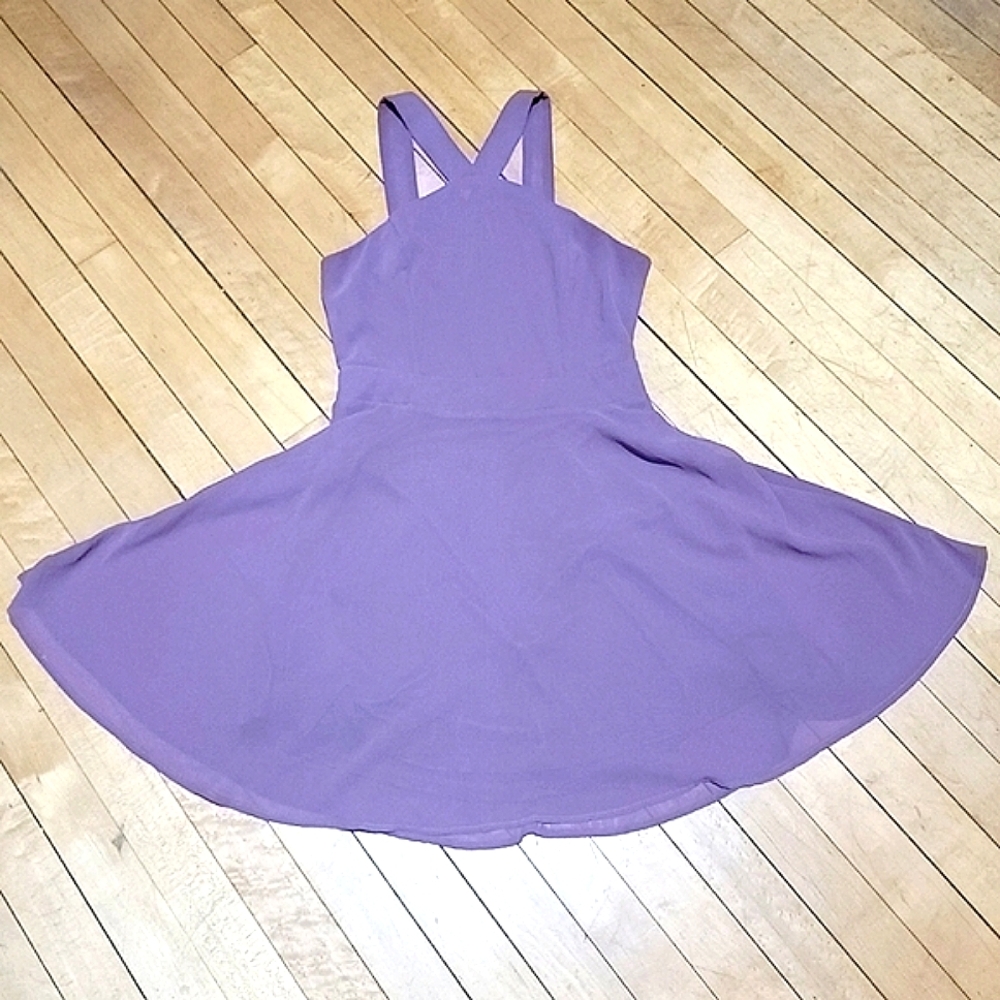 Charlotte Russe EUC Lavender Formal Fit & Flare Mini Dress - WOMEN'S SM - JR MED - Picture 2 of 8